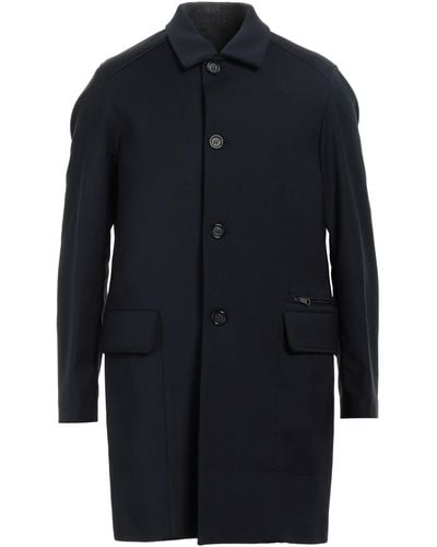 Paolo Pecora Overcoat & Trench Coat - Blue