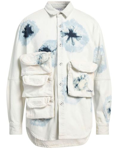 Marcelo Burlon Camisa vaquera - Blanco