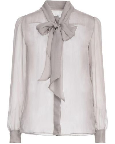Saint Laurent Shirt Silk - Gray