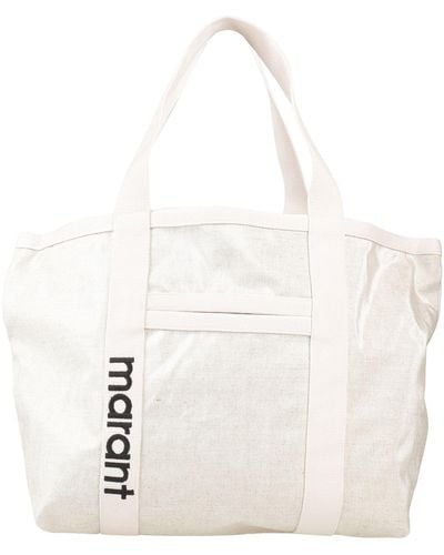 Isabel Marant Handbag Linen, Cotton, Polyurethane, Polyester, Polypropylene - White