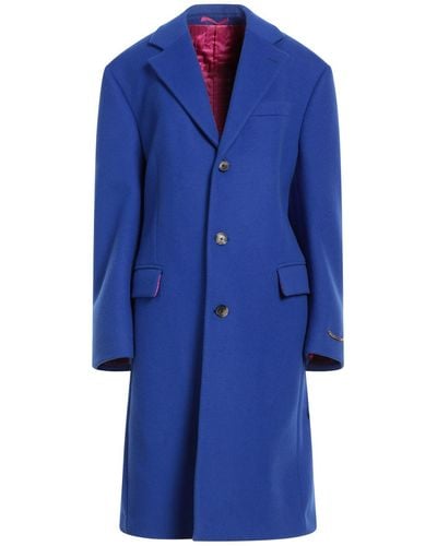 Versace Coat Virgin Wool, Polyamide - Blue
