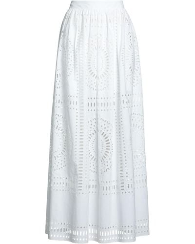 Alberta Ferretti Maxi Skirt - White