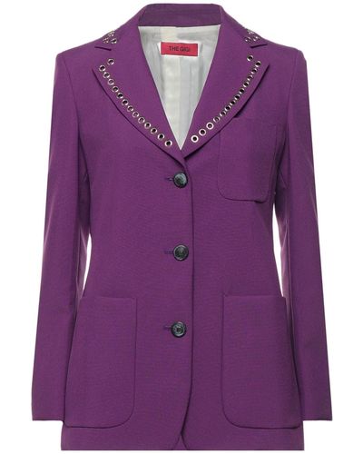 The Gigi Suit Jacket - Purple