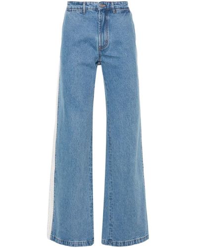 Wales Bonner Pantaloni Jeans - Blu