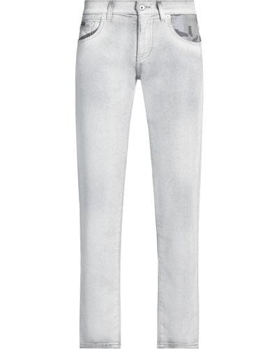 Dolce & Gabbana Light Jeans Cotton, Polyester, Elastane - White