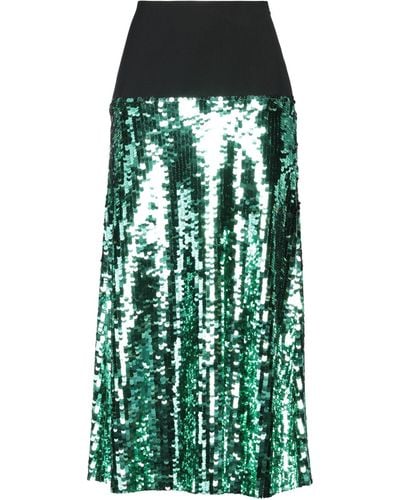 Erika Cavallini Semi Couture Maxi Skirt - Green
