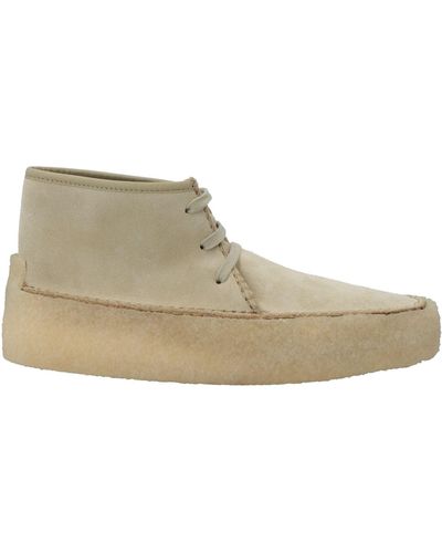 Clarks Ankle Boots Soft Leather - Natural