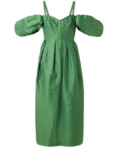 Rosie Assoulin Midi Dress - Green