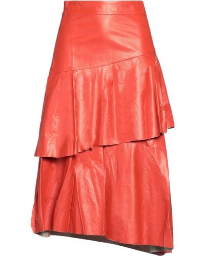 LE COEUR TWINSET Midi Skirt - Red