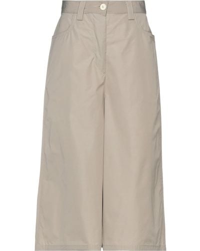 Sunnei Cropped Trousers - Natural