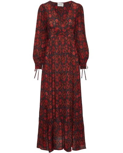Antik Batik Maxi Dress - Red