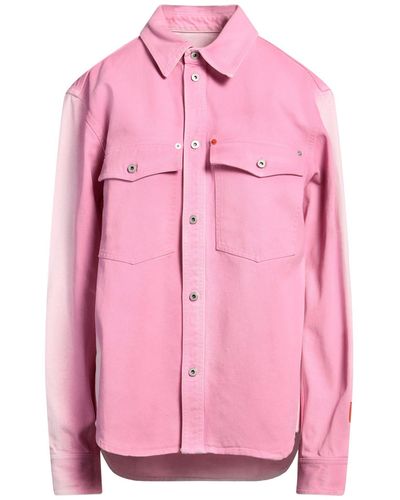 Heron Preston Denim Shirt Cotton - Pink