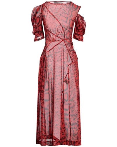 Preen By Thornton Bregazzi Midi Dress - Red