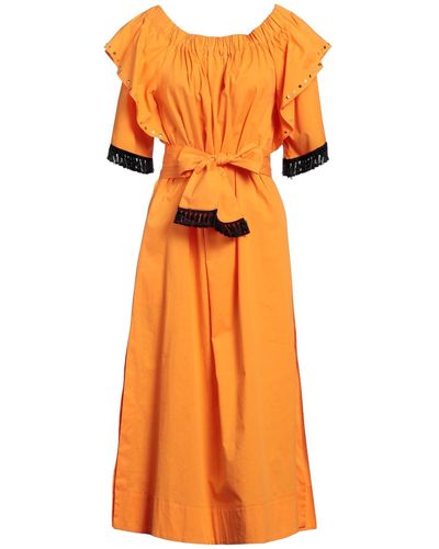 Clips More Midi Dress - Orange