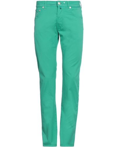 Jacob Coh?n Emerald Pants Cotton, Elastane - Green