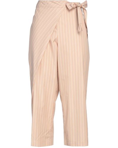 Erika Cavallini Semi Couture Cropped Pants - Natural