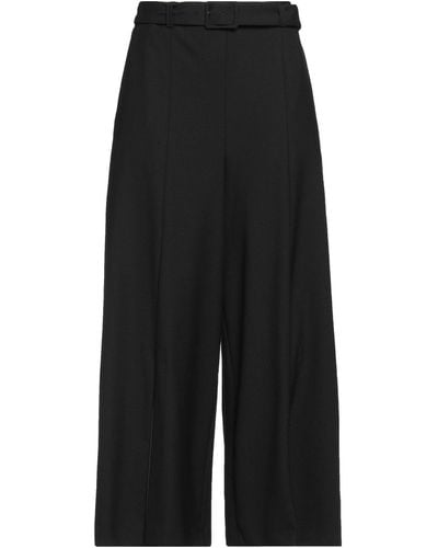 Twin Set Pants Polyester, Wool, Elastane - Black