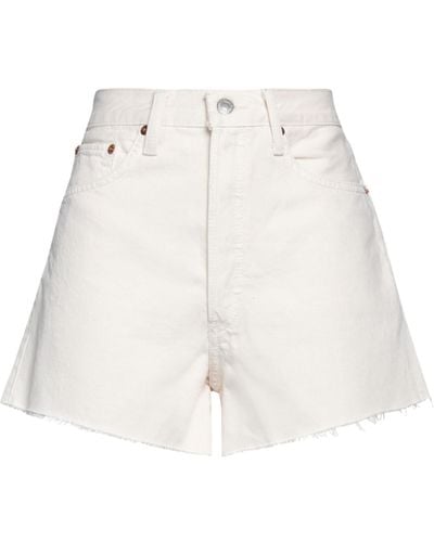 RE/DONE Denim Shorts - White