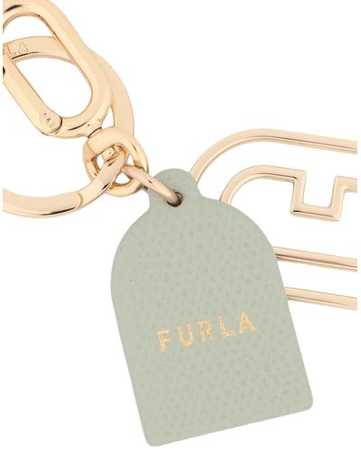 Furla Venus Keyring Arch -- Sage Key Ring Metal, Soft Leather - Metallic