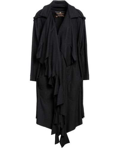Vivienne Westwood Overcoat & Trench Coat Virgin Wool, Polyamide, Cashmere - Black