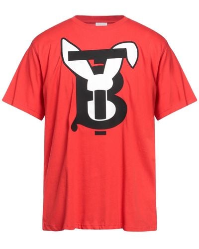 Burberry Camiseta - Rojo