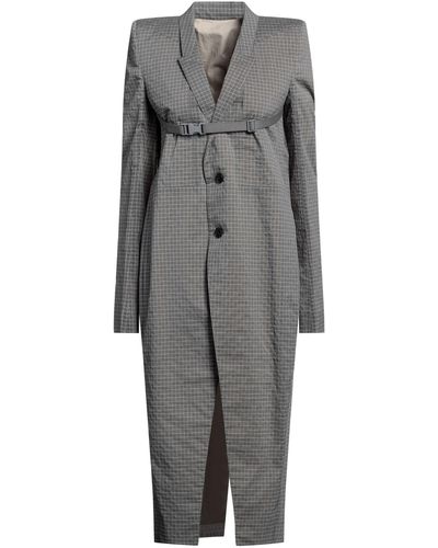 Rick Owens Overcoat & Trench Coat Polyamide, Polyurethane - Gray