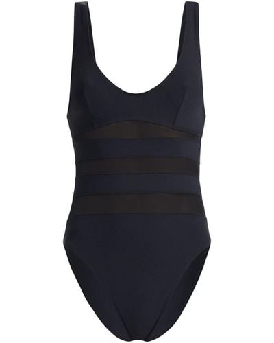 Wolford Sheer & Opaque Swimsuit - Blu