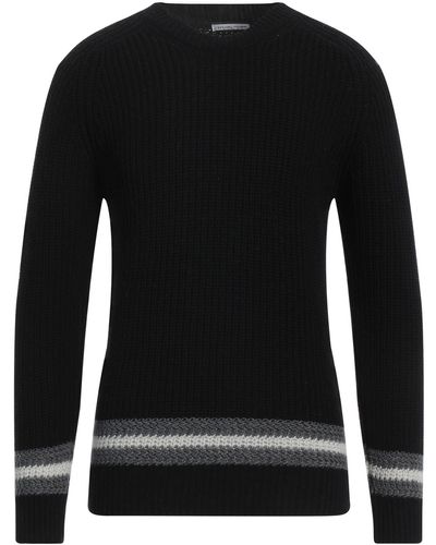Grey Daniele Alessandrini Daniele Alessandrini Sweater Wool, Polyamide - Black