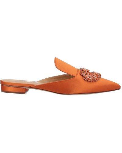 Giannico Mules & Clogs - Orange