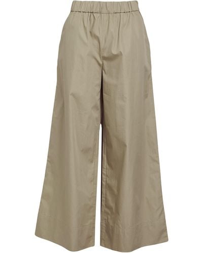 MAX&Co. Lauto Military Trousers Cotton - Natural