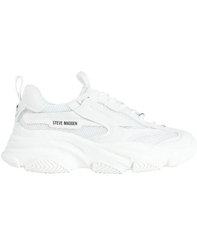 Steve Madden Possession Chunky-sole Mesh Trainers - White