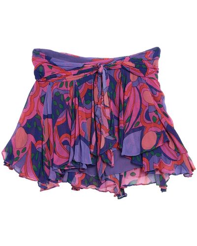 Isabel Marant Mini Skirt - Purple