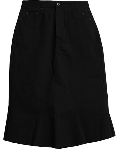 Rick Owens Denim Skirt - Black