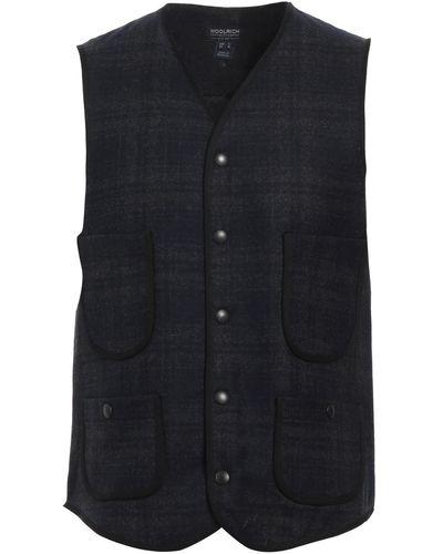 Woolrich Midnight Vest Wool, Polyamide - Blue