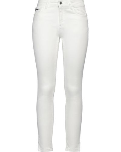 Yes-Zee Denim Trousers - White