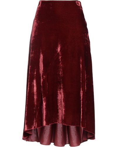 Pomandère Midi Skirt - Red