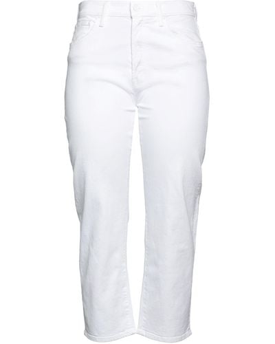 Mother Pantalon en jean - Blanc