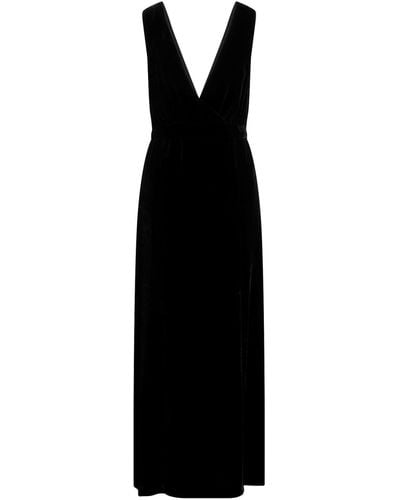 120% Lino Maxi Dress - Black