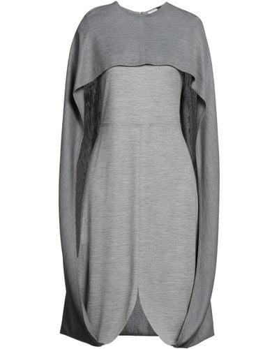 Burberry Cape Detail Dress - Grey