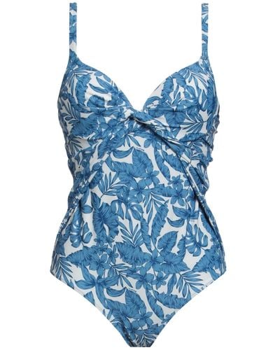 Twin Set One-piece Swimsuit - Blue