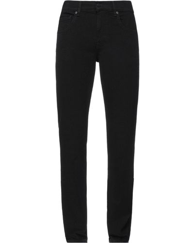 7 For All Mankind Denim Trousers - Black