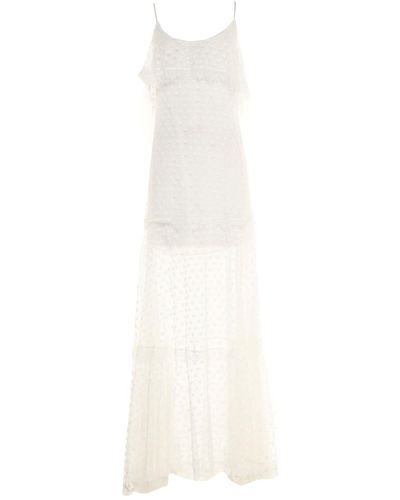 Just Cavalli Long Dress - White