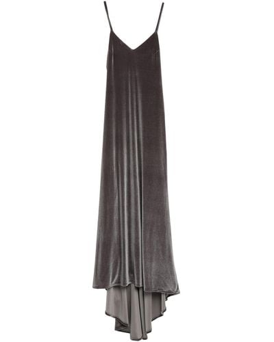 Black Coral Maxi Dress - Gray