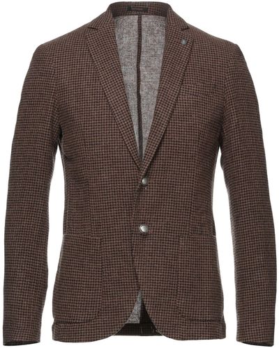 Officina 36 Suit Jacket - Brown