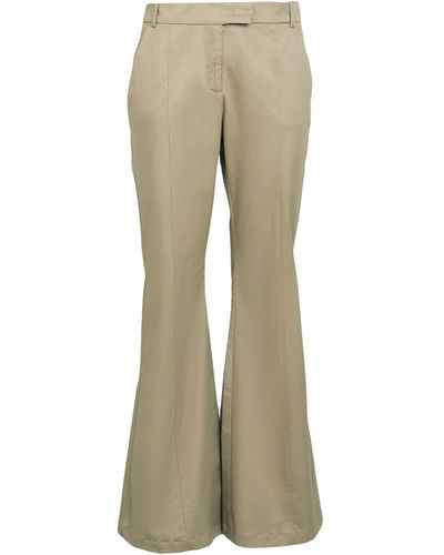 MAX&Co. Nice Military Trousers Cotton, Elastane - Natural