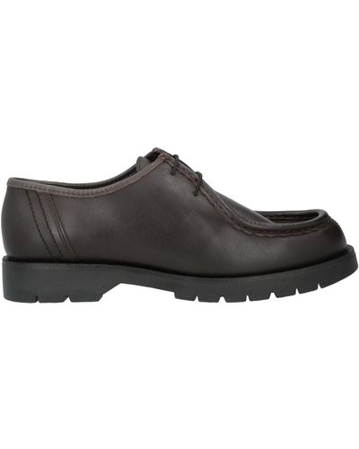 Kleman Dark Lace-Up Shoes Leather - Brown