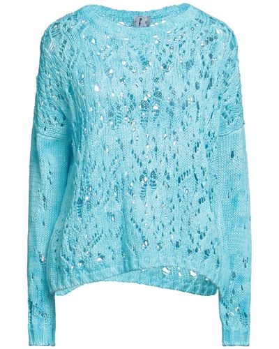 F Cashmere Sweater - Blue