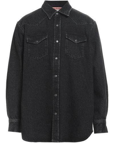 Acne Studios Denim Shirt Cotton - Black