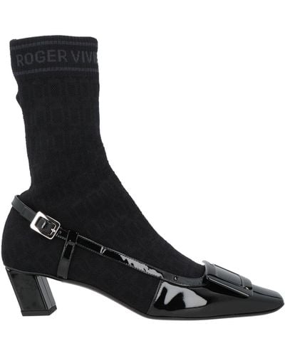 Roger Vivier Ankle Boots Textile Fibers, Leather - Black