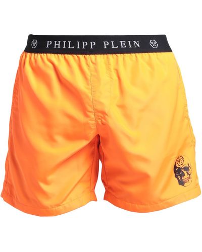 Philipp Plein Short de bain - Orange